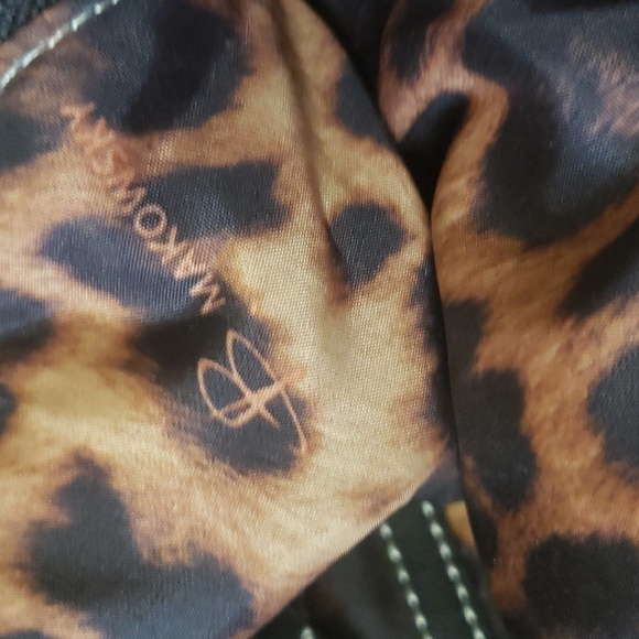 B Makowsky Designer Original shoulder Purse Stone White Cream Black - Picture 14 of 17